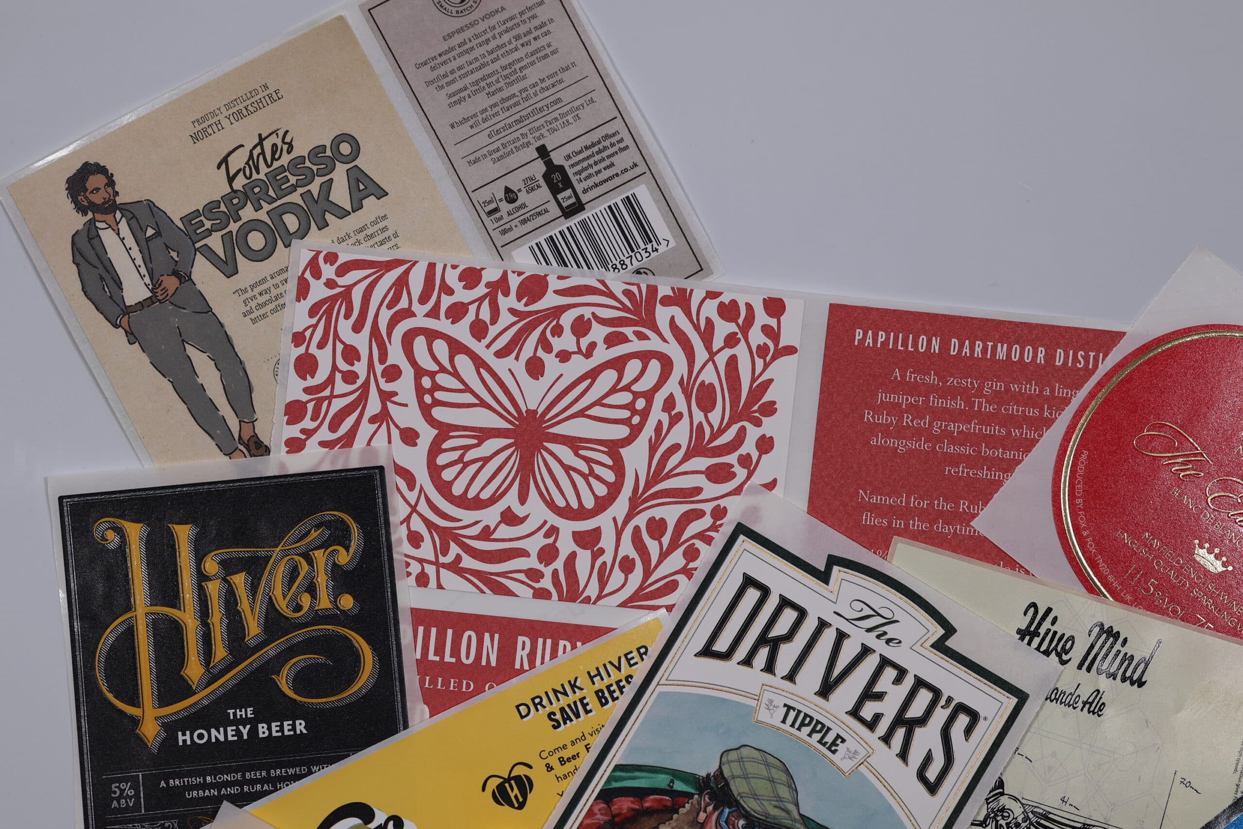 Professional custom labels printed in South Africa
